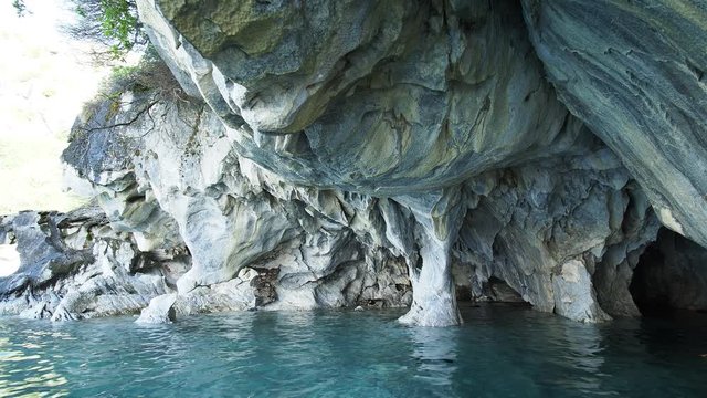 Marble Caves, Santuario de la Naturaleza Capillas de Marmol, General Carrera Lake, Puerto Rio Tranquilo, Aysen Region, Patagonia, Chile