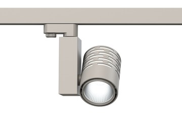 LED white light for lighting exhibition space and shops. Isolate on white background.  3d render of the lamp model.