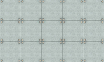 3d rendering. seamless modern cement square panel tile wall background.