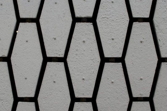 fondo de piedra en forma de hexagono estirado