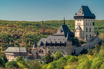 Fototapeta na wymiar The castle of Karlstein, Czech Republic