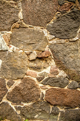 wall with granit stones - obrazy, fototapety, plakaty
