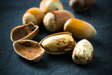 fresh-shelled hazelnut