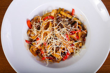 Pasta with beef