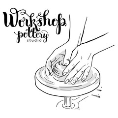 Pottery studio poster