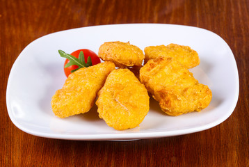 Chicken nuggets heap