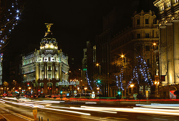 Fototapeta na wymiar Madrid nocturna