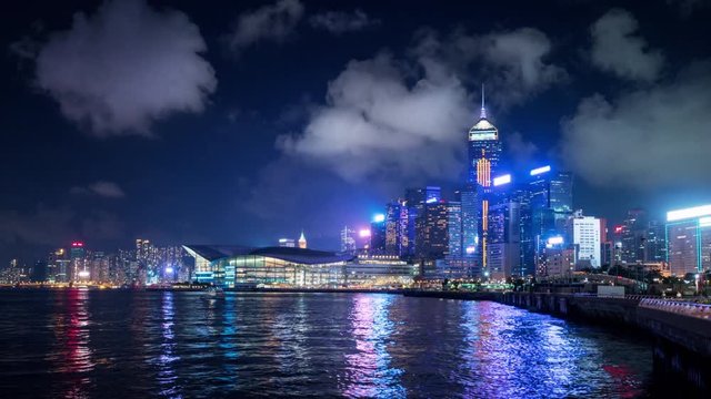 Hong Kong island, hyper lapse
