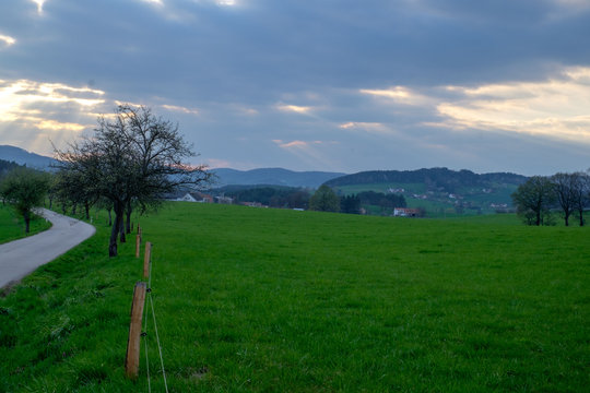 Landscape of Blansky les, Czech Republic.