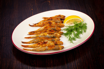Surmullet fish with lemon