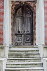 Fototapeta na wymiar Ornate Wooden Door