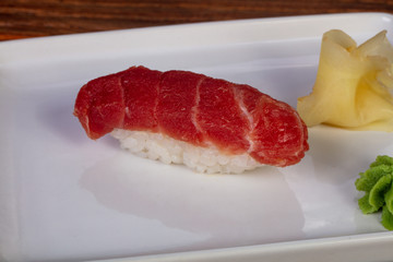 Japanese sushi with tuna