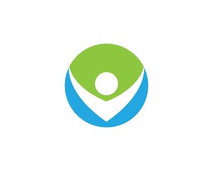 Healthy Life people Logo template