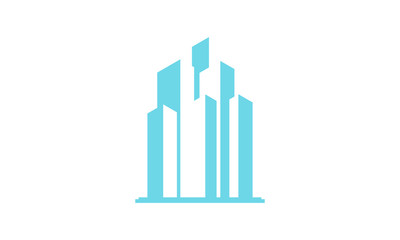 Fototapeta premium Skyscraper building vector
