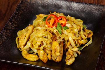 Udon with chicken