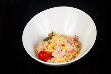 Pasta spaghetti carbonara