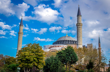 Fototapeta na wymiar Istanbul Hagia Sofia Mosque