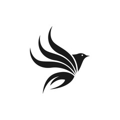 Bird Flat Logo Template Design