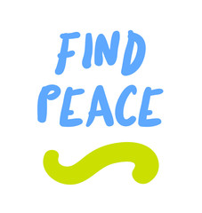 Find Peace motivation quote