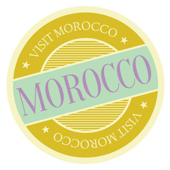 Morocco geographic stamp