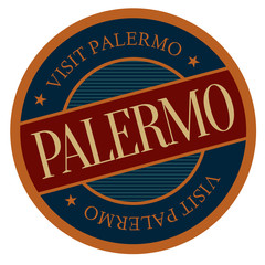 Palermo geographic stamp