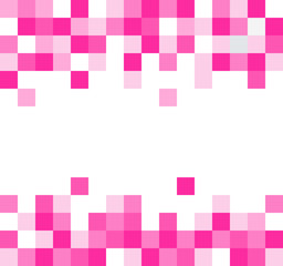 Abstract pink square pixel mosaic background