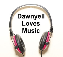 Dawnyell Loves Music Headphone Graphic Original Design