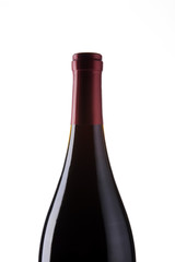 wine bottle isolated white.