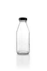 glass bottle isolated white
