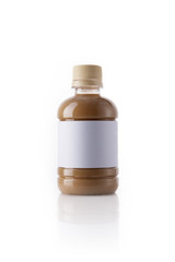 empty bottle isolated white.