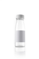empty bottle isolated white.