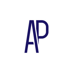 AP Initial Letter Linked logo icon vector