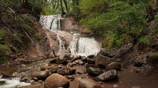 Los Duendes Waterfall, Nahuel Huapi National Park, Rio Negro Province, Argentina