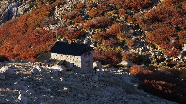 Refugio Frey, elevated view, Nahuel Huapi National Park, Rio Negro Province, Argentina