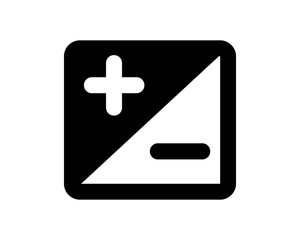 plus minus sign image vector icon logo symbol