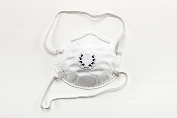 dust respirator isolated white.