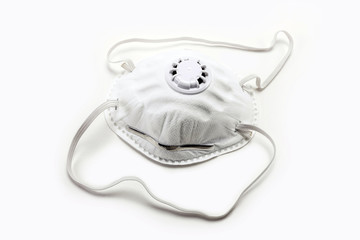dust respirator isolated white.