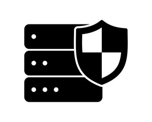bar and shield secure protect image vector icon logo symbol