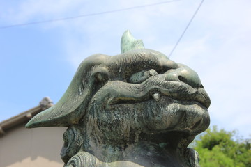 狛犬の顔部分(香川県)