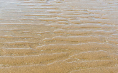 Fototapeta na wymiar Wave of sand texture near the beach.