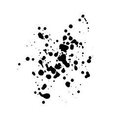 authentic black blots for grunge design needs