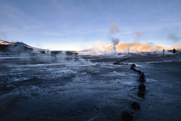 Geyser field El Tatio, near San Pedro de Atacama, Chile