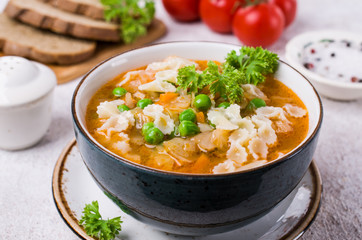 Thick traditional Italian soup