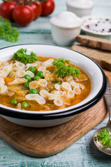 Thick traditional Italian soup