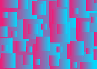 Pink and blue abstract squares tech background