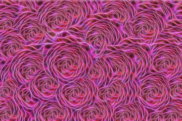 abstract floral background of many pink roses.