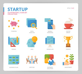 Startup icon set