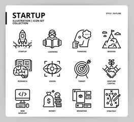 Startup icon set