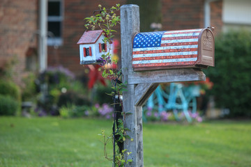 American themed mailbox