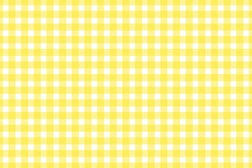 Plaid, check pattern yellow and white. Simple background